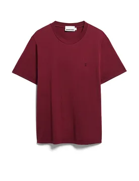 T-Shirt JAAMES rouge S - Armedangels - FashionsVida