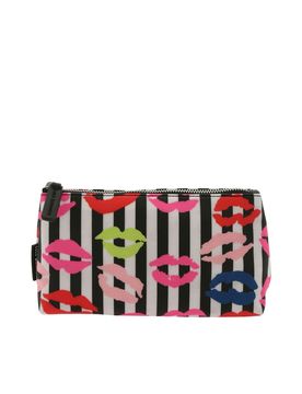 Beautycase Lip Blot bianco e nero a righe