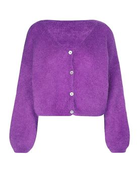 Cardigan Cropped Fit CORNELIA lila L damen