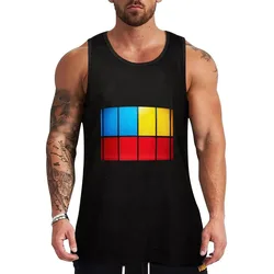 Composition with Red Blue and Yellow Tank Top Ultra Soft Tank Top Comfort Breathable Sleeveless