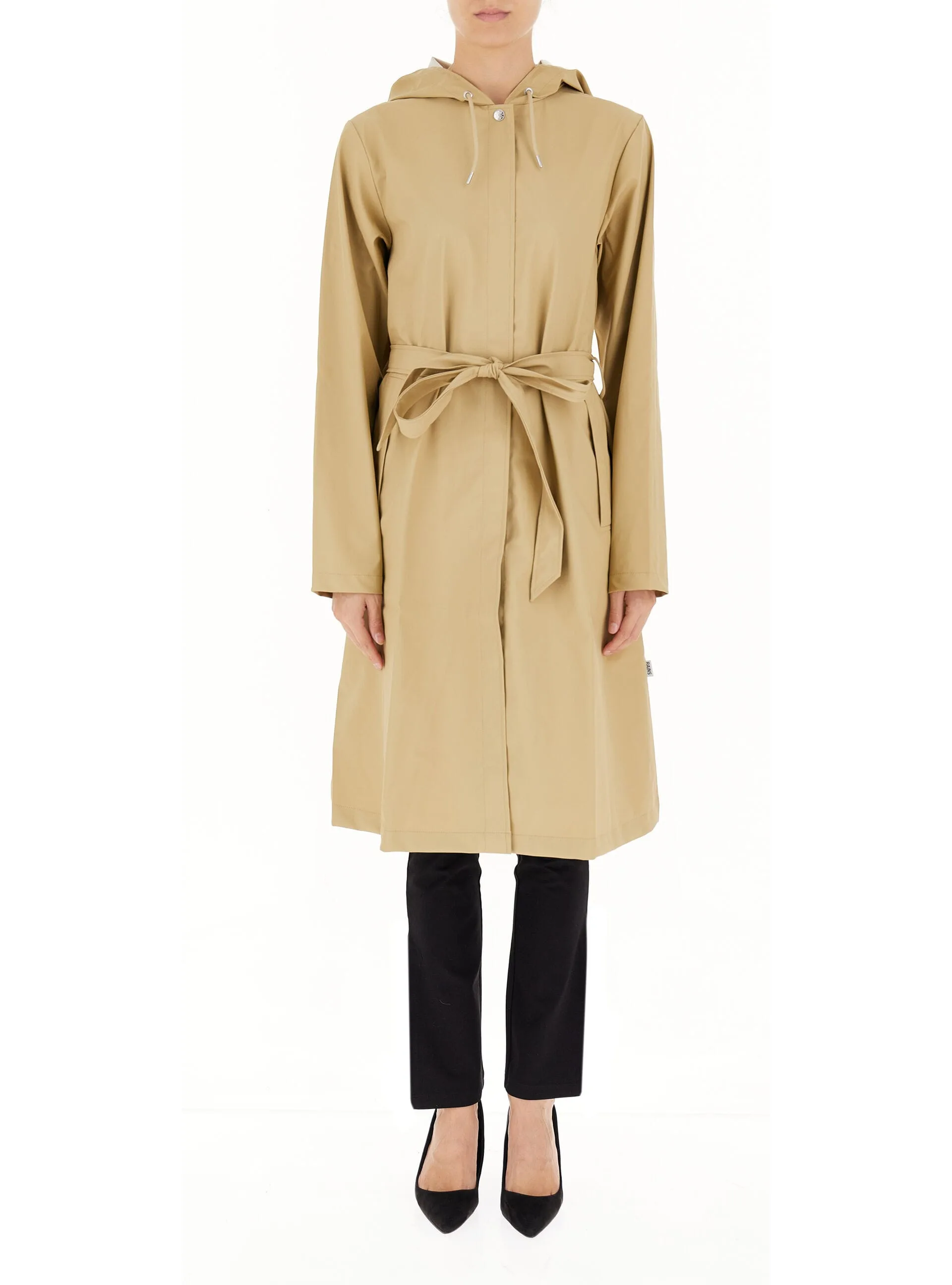 Impermeabile con cappuccio BEIGE S - Rains - FashionsVida