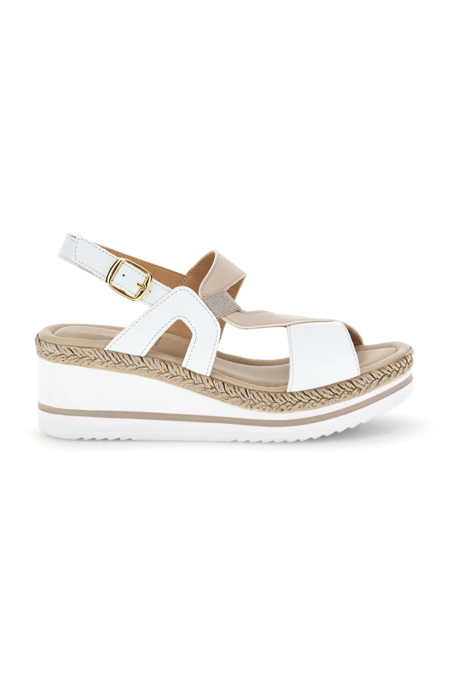 Sandali bianchi con zeppa platform e cinturino MK3313109 36 - PITTARELLO LOOK - FashionsVida