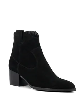 Womens Ladies Possible - Casual Western Boots - Black Suede - Size Uk 7 - Dune london - FashionsVida