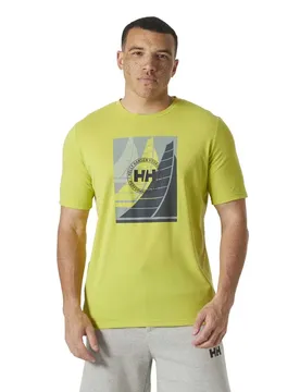 T-shirt à Manches Courtes Race Sailing Cyber Lime S