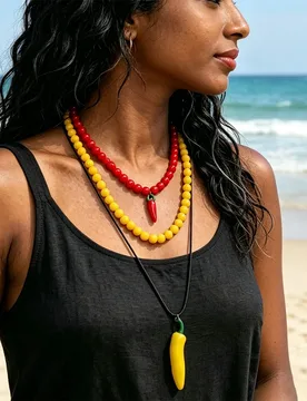 New Bohemian Multilayer Beaded Chains Chili Pepper Pendants Necklaces for Women Summer Beach Party Jewelry Gifts - Aliexpress - FashionsVida