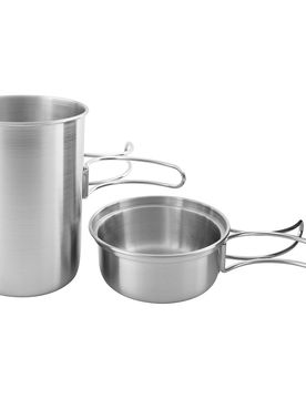 Handle mug set 850 ml 2 cazos inox fiambreras (UNICA)