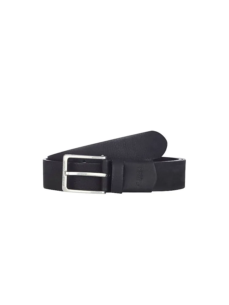 Eurex Ceinture en cuir noir 120 - Eurex - FashionsVida