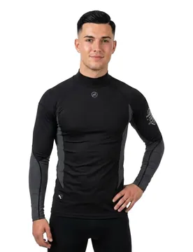 Rash Guard Manches Longues Spandex Black XS