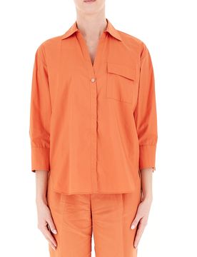 Camicia in cotone LIU JEANS ARANCIONE 38