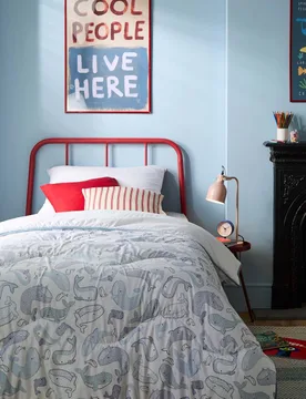 Blue Whale 4.5 Tog Coverless Duvet Set Light Blue Mix - Night Lark - FashionsVida