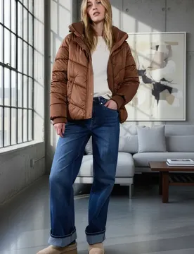 Street One Gefütterte Jacke female Braun