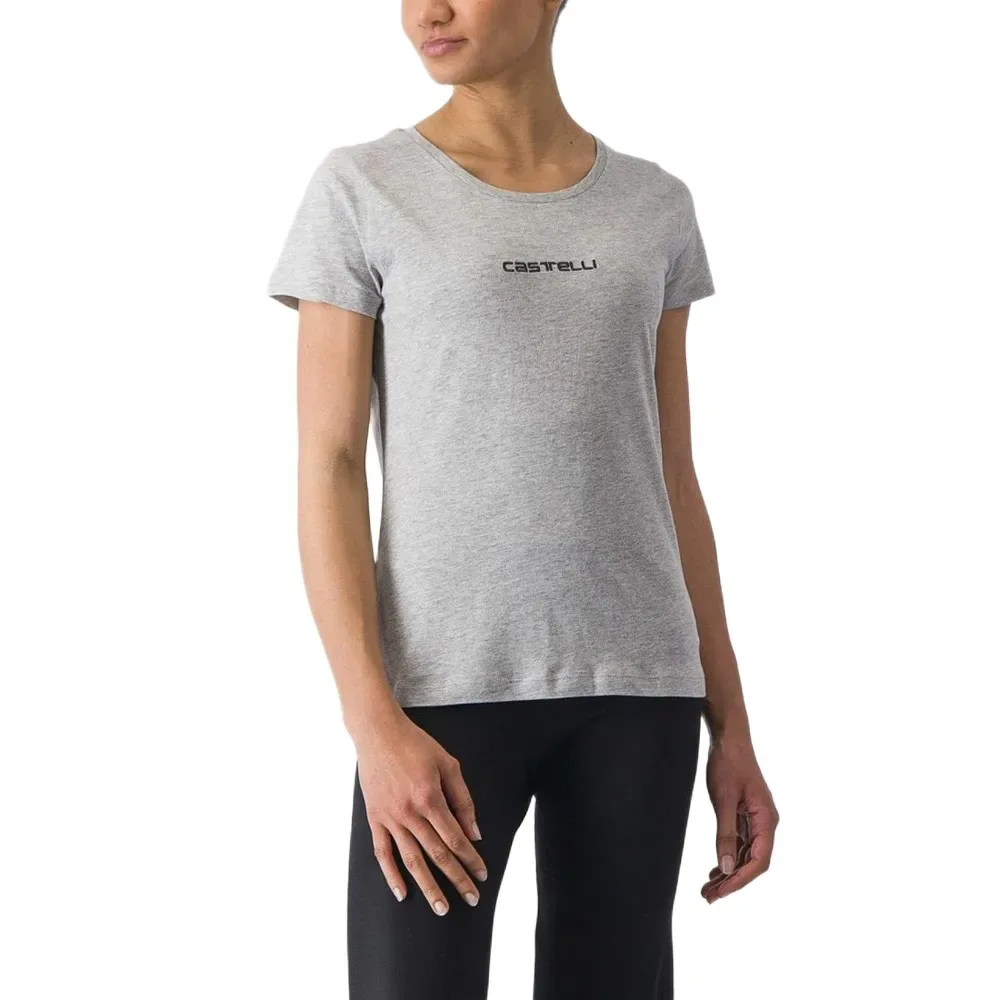 Maglietta A Maniche Corte Classico Grey - Castelli - FashionsVida