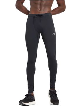 Sleek reflective tight malla larga running hombre Negro (L)