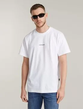 T-Shirts & Poloshirts D25677-C336 Center Chest-110 White Eu L Male - G-Star RAW - FashionsVida
