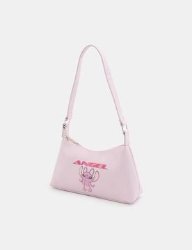 Piccola borsa a spalla con catena Stitch - rosa pastello