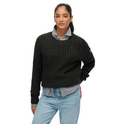 Pull Slouchy Cable Dark Charcoal Grey S