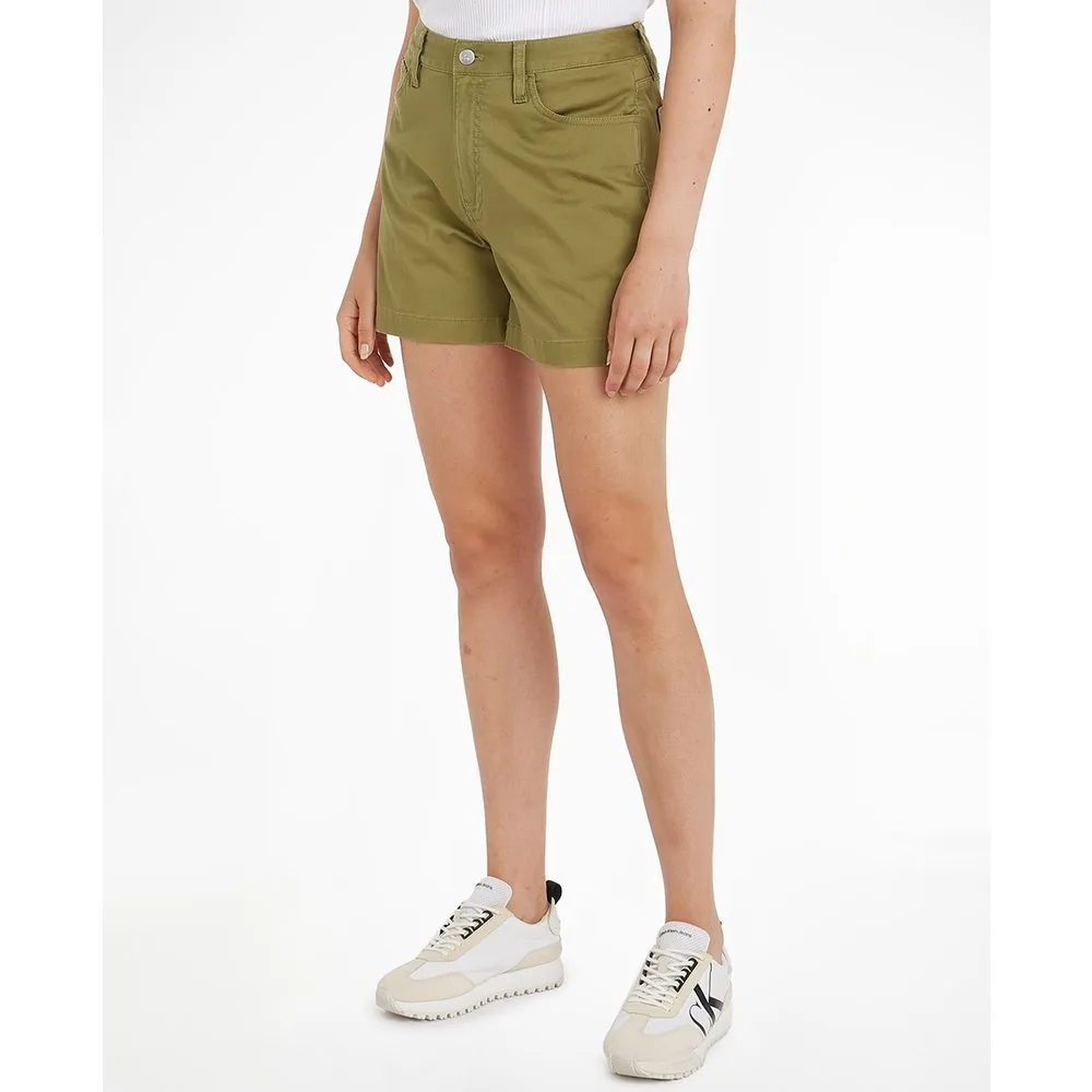 Shorts Mujer fit mom de sarga de algodón - Calvin Klein Jeans - FashionsVida