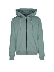 Sudadera con cremallera verde XXL