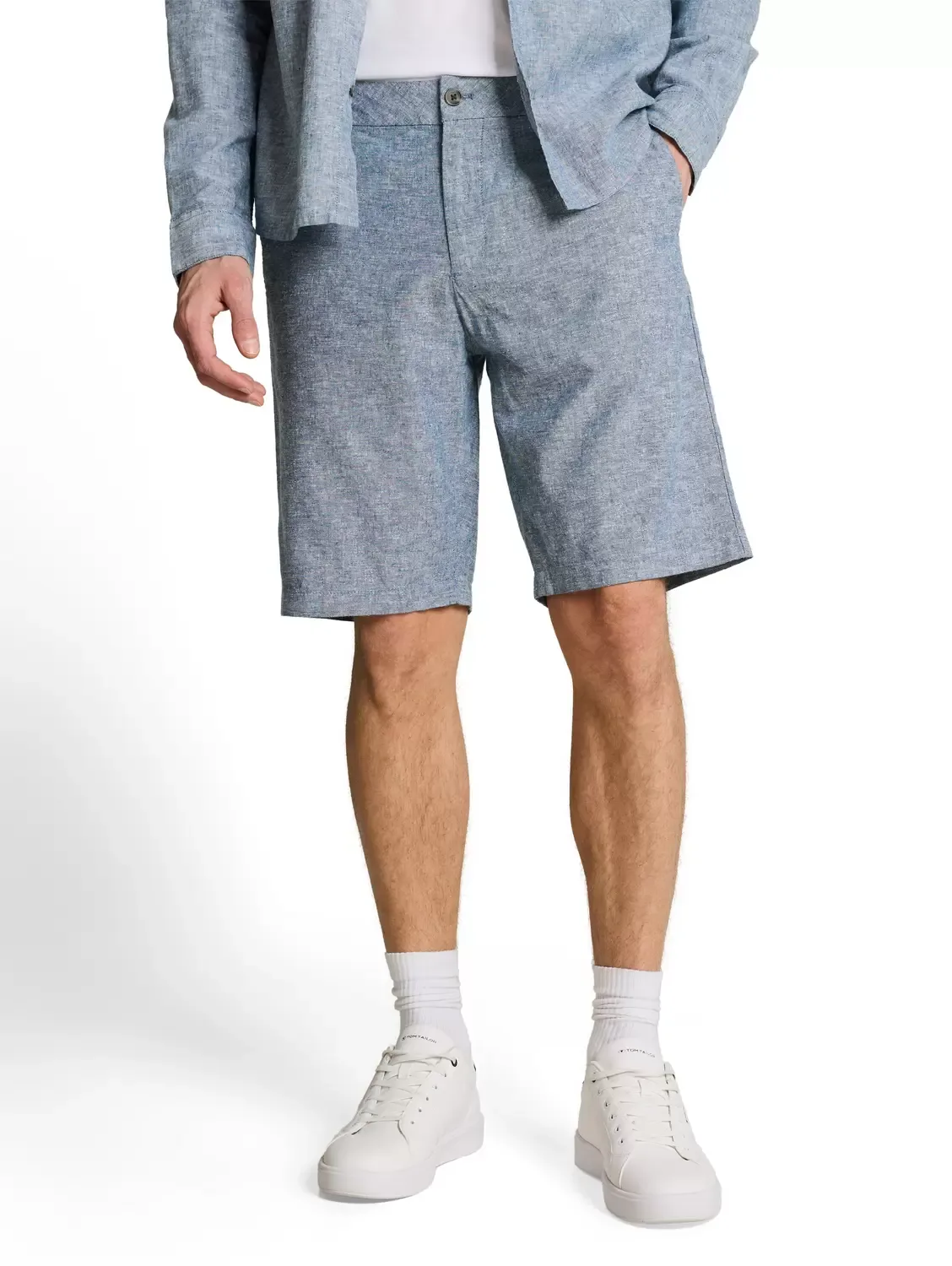 XXL relaxed linen chino shorts male - XXL - FashionsVida