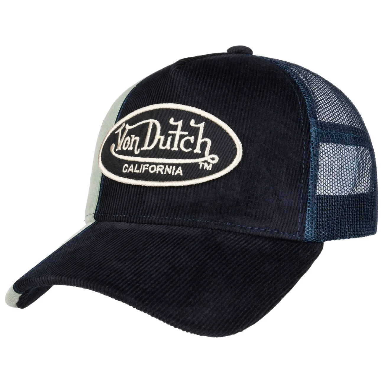 Contrast Cord Oval Patch Cap by - petrol blue - Herren - Size: One Size - Von dutch - FashionsVida