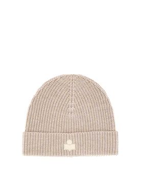 Cappello In Lana Con Patch Logo