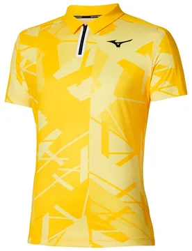 Daybreakers Shadow Short Sleeve Polo Vibrant Yellow M - Mizuno - FashionsVida
