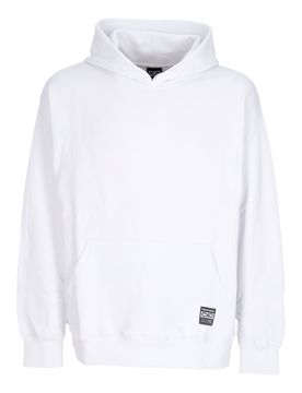 Felpa Leggera Cappuccio Uomo Label Classic Hoodie White