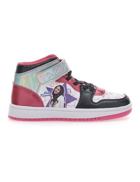 Sneakers Mid-Cut 6705 Bianche e Rosa 27