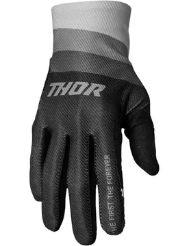 Guanti Moto Cross Enduro ASSIST REACT Nero Grigio taglia S - THOR - FashionsVida