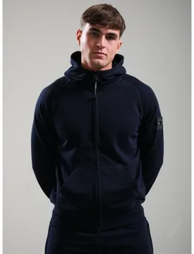 Mens Navy Siren Full Zip Hoodie - Male - Navy - Large - Marshall artist - FashionsVida
