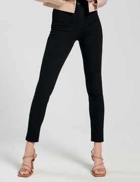 Jeans skinny a vita alta - nero