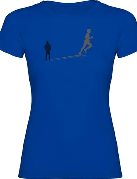 Run Shadow Short Sleeve T-shirt Royal Blue S Women - Kruskis - FashionsVida
