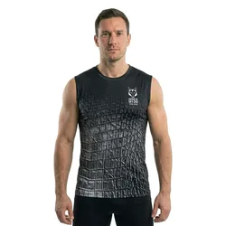 Singlet Sleeveless T-shirt Black Snake M Men