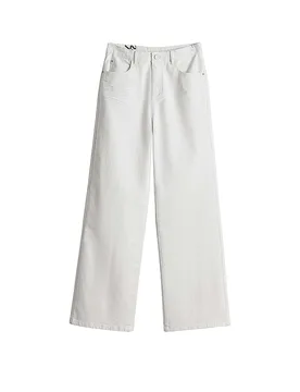 Jeans Wide Leg MIVY blanco 44/L31 - Opus - FashionsVida