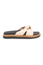 Ciabatte casual 43 Beige con arricciatura 38