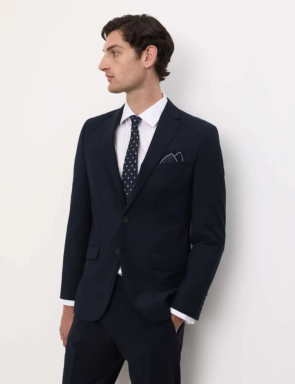 Tailored Fit Performance Suit Jacket Navy male - Autograph - FashionsVida