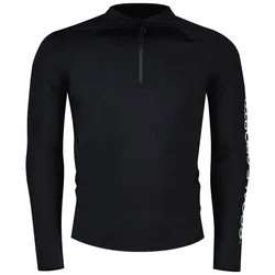 Rash Guard Manches Longues Avec Demi-zip Nusa Black S Homme