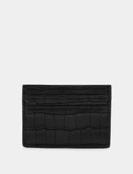 Mock Croc Leather Cardsafe™ Card Holder Black male