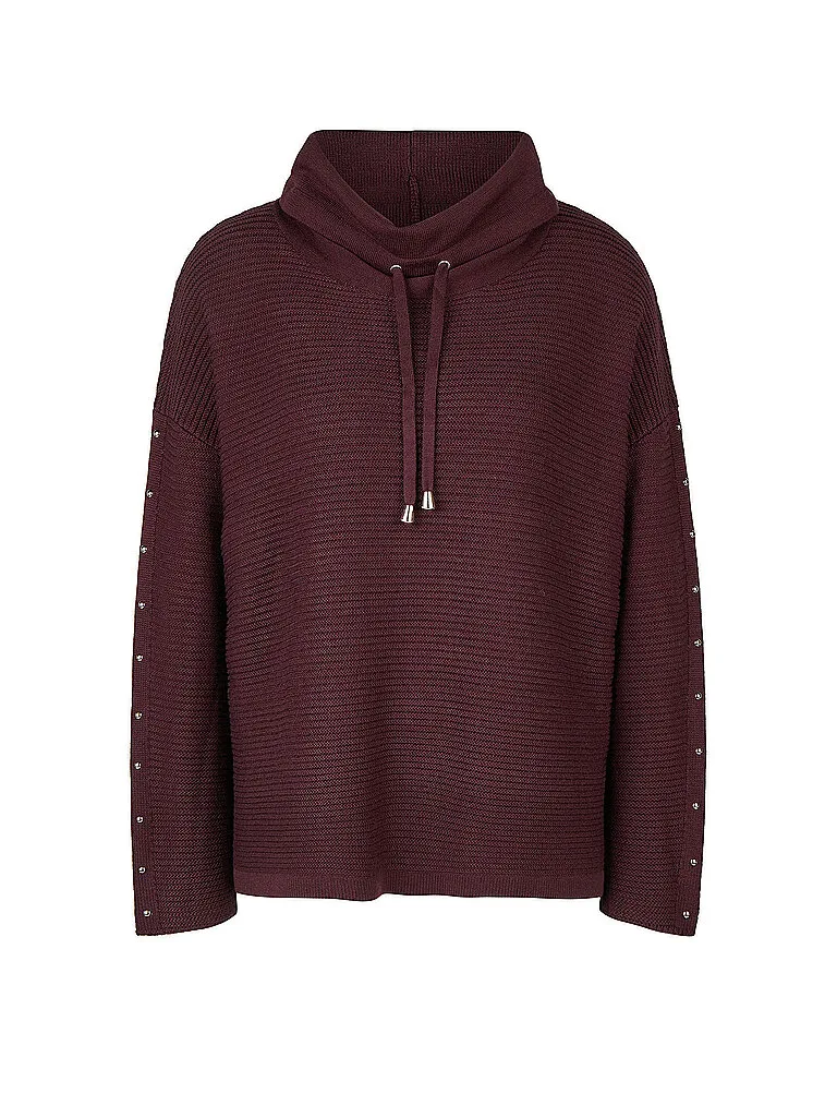 Pullover rojo oscuro 50 - Doris Streich - FashionsVida