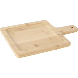 Tabla de cortar cuadrada con mango Bambú