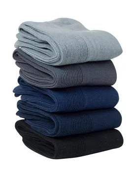 Wohlfühl-Socken, 5 Paar 39 grau schwarz blau - MODERNE HAUSFRAU - FashionsVida