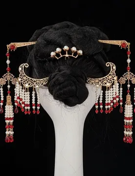 Pcs/Set Vintage Chinese Head Jewelry Set Hanfu Hair Accessories for Women Tang Dynasty Headdress - Aliexpress - FashionsVida