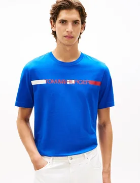 Camiseta de caballero de manga corta lisa - Tommy Hilfiger - FashionsVida