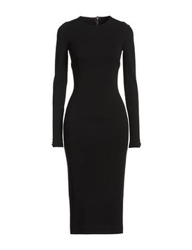 DOLCE&GABBANA Midi-Kleid Damen Schwarz 30,32 Damen