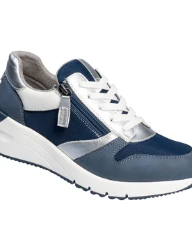 Keil-Sneaker H-Weite „Federleicht“ 38 blau - wonderwalk - FashionsVida