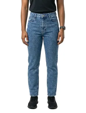 Jeans A Vita Alta Moni Straight Fit Az358mb Medium Blue Denim 27