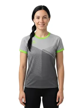 T-shirt à Manches Courtes Mantua Silver Grey / Green Gecko 42
