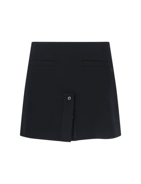 Courrèges Sculpted Mini Skirt with Cupro Lining