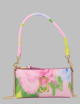 The Blurred Floral Snapshot Mini Convertible Shoulder Bag (13 x 22 x 5 cm)