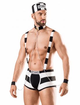 Sexy Sträflingskostüm Kostüm für Männer - male